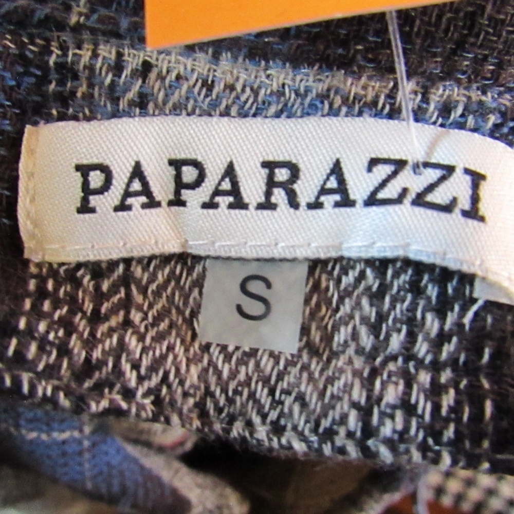 Paparazzi Blue Plaid Button Down Shirt with Embroidery - Picture 3 of 7